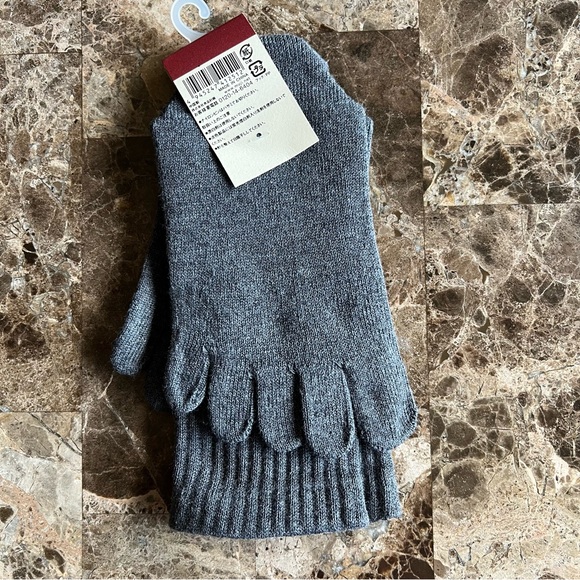 2 Pairs Toes Crew Socks Muji - Picture 5 of 5